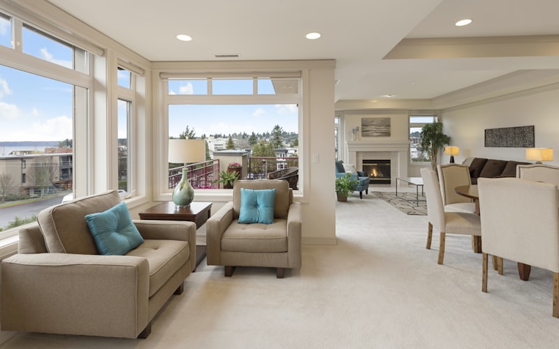 Bright, freshly prepared room in a newly cleaned home